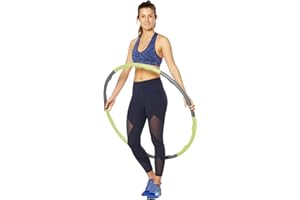 ARTZT vitality Fitness Hoop, Hula Hoop Ring, Effective Core Training & Calorie Burning, Massage Effect, Easy to Disassemble & Portable, for Home and Office, Multicoloured