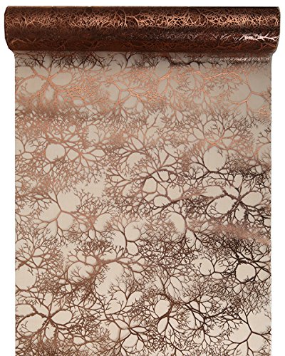 Preisvergleich Produktbild Santex 4649 – 19 – 28, Tischläufer pflanzlich, Kupfer
