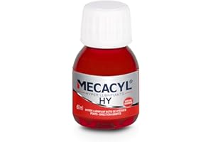 Mecacyl HY - Hyper-Lubrifiant - Flacon 60 ML - Spécial Moto - Boîtes de Vitesse, Cardan, Transmission, Pont, Fourches