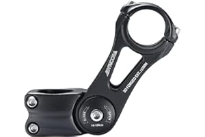 Bynccea Attacco Manubrio per Bici 31,8mm 90/110/145mm Prolunga Manubrio MTB 80 °Biciclette Gambi Regolabile per Bici da Strada, MTB, BMX