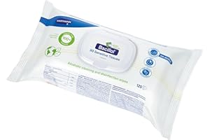 Bacillol 30 Sensitive Green Tissues, 120 Wipes, Material-Friendly Alcoholic Disinfectant Wipes, ECARF Certified, Plastic-Free, Surface Disinfection