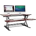 Halter ED-600 Preassembled Height Adjustable Desk Sit/Stand Elevating Desktop - Cherry