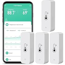 Thermomètre Hygromètre Connecté WiFi - Application Tuya - Surveillance Température Et Humidité à Distance - Alimentation Piles - 11