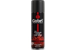 G Gabri Gabri Professional Pro Temporary Colour Hair Spray, Hair Colour Spray, 150 ml (Red, 150 ml)