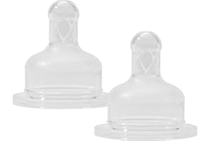 BABY-NOVA babynova Silicone Teat for Wide-Neck Baby Bottles - Teat with Anti-Colic Technology - BPA-Free - Made in Germany - Size L (Fast Flow for Porrige)