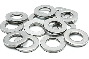 Hippo Hardware M6 (6mm) Form A Flat Washers to Fit Metric Bolts & Screws A2 Stainless Steel (Pack of 10)