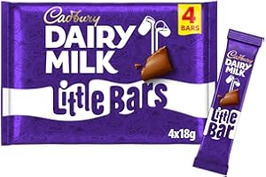 Cadbury Dairy Milk Chocolate Little Bar, 18 g (Pack of 4 Bars)