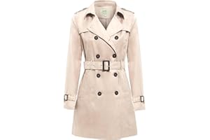 SS7 Womens Trench Coat Ladies Mac Jacket Size 8 10 12 14 16 Beige Salmon Blue
