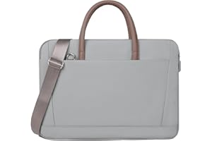 FUNSEED 15 Inch Laptop Bag for Men Polyester Lightweight Solid Work Computer Laptop Messenger Briefcase Bag for Travel Office