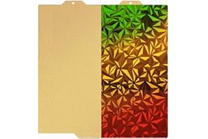 Cavabien One Side Smooth Chameleon Diamond Pattern PEO And One Side Textured PEI Build Plate For Bambu Lab A1 Mini Heated Bed Spring Steel Flexible Platform 183.5 x 183.5 mm 3D Printer