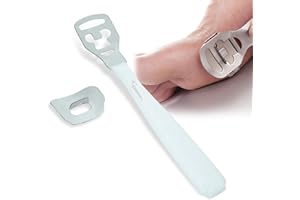 ZAMAHA UK® Corn Callus Remover for feet Hard Skin Remover Foot Scraper Calluses, Includes 10 Replacement, Foot and Heel Scrubber Scraper (Plastic Handle)