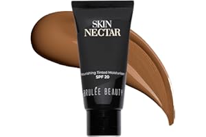 Brulée Beauty Skin Nectar | Luminous SPF20 CC Cream | Light Coverage Foundation | Long-Lasting, Plumping & Hydrating Tinted Cream | Skin-Like Flawless Finish | Vegan & Cruelty Free | Shade Five