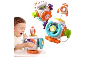 Goorder Jouet Bebe 12 18 Mois, Cubes d’éveil, Cube d'activités Jouets Sensoriels Montessori, Cadeau Educatif Jeux de Motricité Cube Fidget pour Fille Garcon Enfants 1 2 Ans