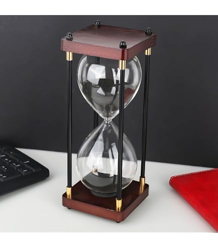 Sanduhren-Set – 5/10/15/20/30 Minuten, Glas-Timer, Bürodekoration