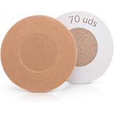 Pezoneras Adhesivas Invisibles de 6cm, 70uds Desechables Color Beige Medio