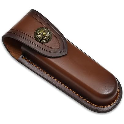 Foderi in pelle, coltello in pelle di vacchetta, fatti a mano, MAQ1305B - Italia