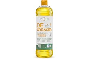 STANHOME | Sgrassatore Concentrato per Stoviglie e Superfici Lavabili DEGREASER ECOLABEL, Sgrassatore Multiuso Antiodori, 1000 ml