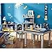Fantasy Fields by Teamson Outer Space Childrens Wooden Kids Playtime Table & 2 Chair Set TD-12211SET