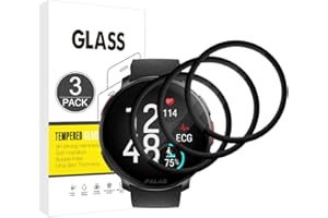 E-Hamii Displayschutzfolie kompatibel mit Polar Vantage V3,[3 Stück][3D Curved Full Cover][Kratzfest, High Definition] Schutzfolie für Polar Vantage V3