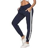 Alebame Pantaloni Sportivi Donna Cotone Pantaloni della Tuta Leggeri da Donna con Tasche Pantaloni Jogging Fitness Sport Casu