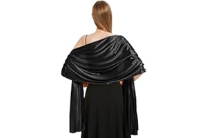 Xnova Silky Satin Scarf Wraps for Women Ladies Scarves Brides BridesmaidsStole Shawl for Wedding Evening Party Girls Gifts Ivory Metallic