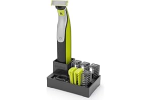 YINKE Shaver Stand with Guide Comb Body Skin for OBlade & O Blade Pro QP2520 QP2530 QP2620 QP2630 Face Hair Clippers Beard Trimmer Replacement Pack Kit (6PC+ Stand)