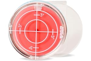 Lunaanda Golf Green Slope Reader, avec Fonction De Niveau, Haute Précision, Niveau de Marqueur de Balle de Golf, Lecteur Vert de Putt de Golf, Magnetic Golf Ball Marker, pour Hommes Et Femmes (Rouge)