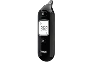 OMRON Gentle Temp 533, Termometro auricolare per misurazioni rapide e accurate senza contatto in 1 secondo, Termometro auricolare bambini preciso, veloce, silenzioso e senza bisogno di coprisonda