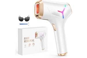 Haarlosy Epilatore Luce Pulsata con Tecnologia IGBT, 3 IN 1 HR/SR/HR+ Epilatore Laser Professionale, 9 Livelli di Energia Regolabile Adatto Depilatore Corpo, Viso, Ascelle, Gambe (Bianco)