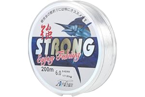 JJSHUND Angelschnur, 0,4 mm Nylon-angelschnur, Starke Transparent Angelsehne Monofile für das Meeresangeln