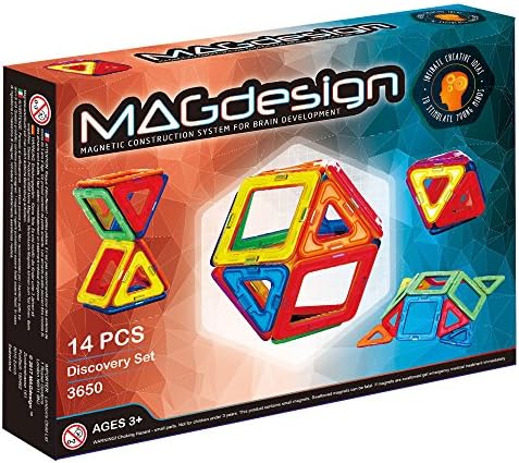 MAGdesign Discovery Set (14 PCS) Magnetic construction system for brain development