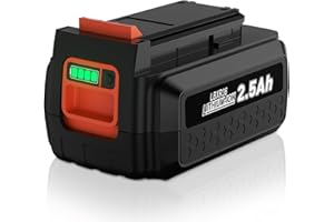 36V 2.5Ah Batterie pour Black et Decker 36V, Powtree BL20362 Batterie pour Black Decker LBXR36 LBX2040 LBXR2036 LBX1540 LBX2540 LST136 LHT2436B LSW36 LCC340C LCS1240B BL20362-XJ BL2536-XJ