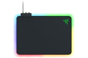 ‎RAZER Razer Firefly V2 - Gaming-Mauspad mit mikrotexturierter Oberfläche und Chroma RGB-Beleuchtung (Kabelhalter, umlaufende Kantenbeleuchtung, rutschfest) Schwarz