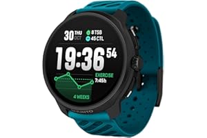 SUUNTO Race 2 Montre de Sport Homme Femme, Tracker d'Activités GPS Running, Bi-Band GNSS, Carte Hors Ligne, Écran Tactile AMOLED, Smartwatch Cardiofréquencemètre Podomètre Altimètre
