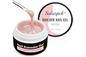 Sularpek Gel Ricostruzione Unghie, 15 ML Gel Passione per Unghie Alta Densità, Allunga e Ripara (unghio)