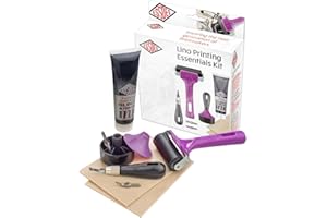 Essdee - Kit di Elementi Essenziali per la Stampa a Blocchi, in Legno, Multicolore