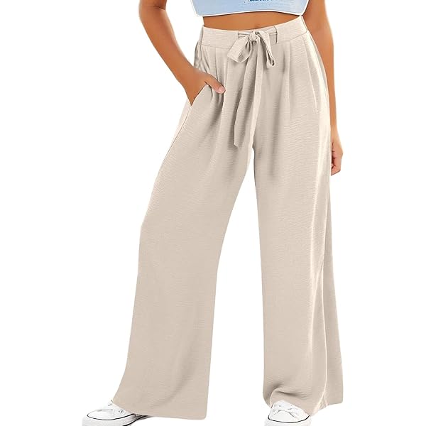 Pantalon Bouffant En Soie Glacée élastique – Taille Haute, Fluide, Pour Fille Garçon été