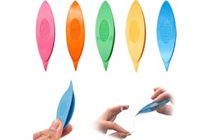 BEPSYOM 5 pièces Navettes en Plastique, Frivolité Navettes Colorées en Plastique, pour DIY Main Lacemaking Artisanat Outil, Navette de Tissage, Outils de Navette (Couleur Mixte)