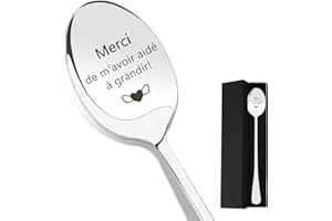 KTIAVO Cadeau Maitresse D'école Cuillere a Cafe Cadeau Personnalisé Maitresse Cadeau Maitresse D'école Fin D'année Cadeau Atsem Maternelle Idee Cadeau Pour Maitresse Aesh Maîtresse Prof Institutrice Avs