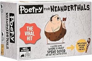 Exploding Kittens - Poetry for Neanderthals - Competitive Word Guessing Game - Party Game, Ideal for Family Night, Kid and Adult, 2+ Players, Ages 7+, 15 Minutes to Play