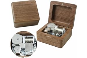 Sinzyo You are My Sunshine Music Box Solid Wood Laser Carving Vintage Gift Musical Boxs for Birthday Valentine's Day Christmas(Walnut Wooden Box)