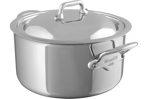 Mauviel1830 - M'Cook 523125 - Cocotte inox avec couvercle - 24 cm
