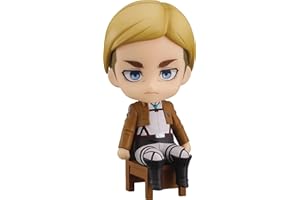 GOOD SMILE COMPANY Goodsmile L'ATTAQUE des Titans - Erwin Smith - Figurine Nendoroid Swacchao! 10c