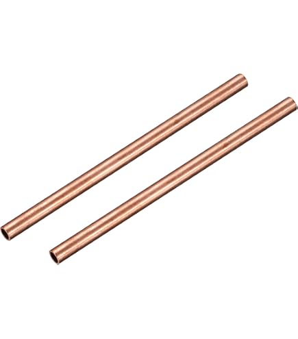 METALLIXITY Tube Cuivre 8mm OD X 0.5mm Épaisseur X 300mm - Tube Droit Pour Bricolage Et Ameublement