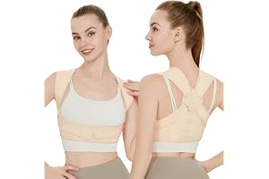 NormXinRui Posture Corrictor Axelrygg, beige, bekväm och ventilerande, kvinnligt justerbart bä för lindring av nackaxel oc