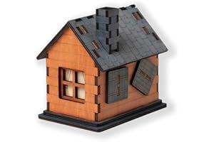 AQUAMARINE GAMES The House, Juego de Rompecabezas en Madera, Caja Secreta con Código QR, 1-6 Jugadores, A Partir de 6 Años