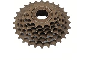 Tiiyee 6 Speed Bicycle Freewheel, Cassette Freewheel 14-28 Tooth Sprocket Smooth Gear Change Replacement Screw Used for Mountain Bike Cycling Cassettes Free Wheel Parts Single Conversion