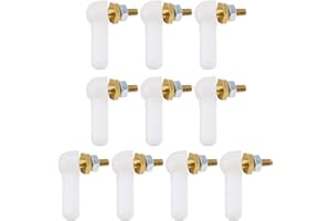 Briny River 10Pcs M2x16mm Ball Head Holder Tie Rod End Joint for RC Car Boat, White