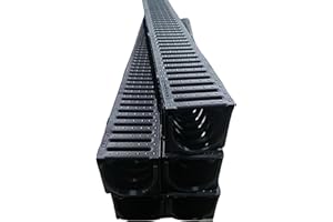 SHMOX Plastic Drainage Channel Pack 1m Lengths (Pack of 8)