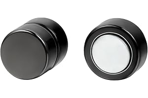 JewelryWe Magnetic Clip On Earrings Stainless Steel Non Piercing Stainless Steel Earring for Men Women